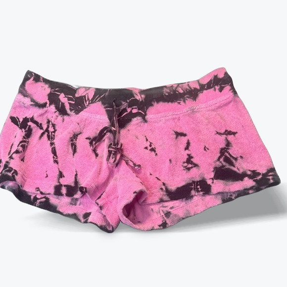 Hard Tail Forever Pants - Hard Tail Forever Tie Dye Pink Black French Terry Lounge Shorts Y117 XL NEW USA